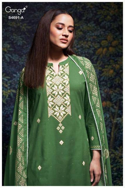 Ganga juvira 4691 Wholesale dress materials suppliers in Bangalore